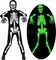 Skeleton Costume Kids Boys Scary Halloween Glow in the Dark Skeleton Costume